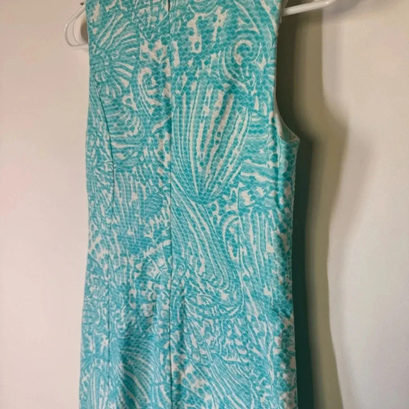 Lilly Pulitzer Mcfarlane Embroidered Stretch Shift Seaside
Aqua Dress Size 2 - Picture 9 of 13
